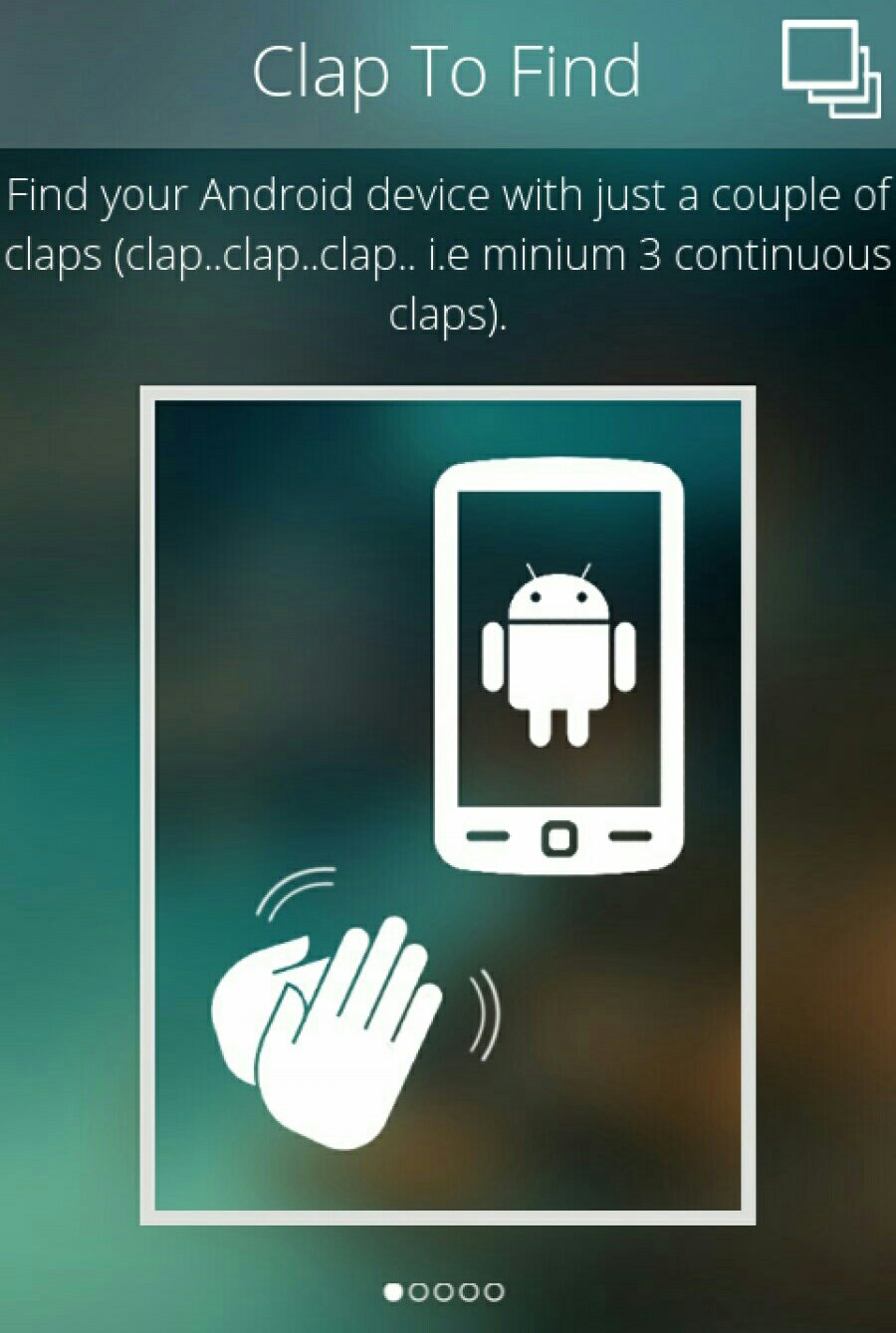 Android find. Clap to find.